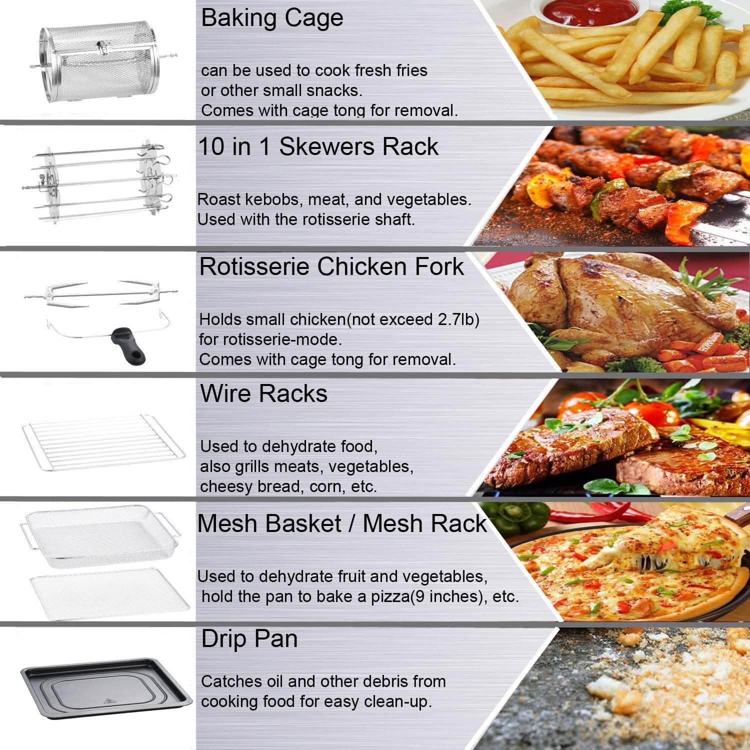 Geek Chef Electric Air Fryer Oven Kitchen Appliances - DailySale