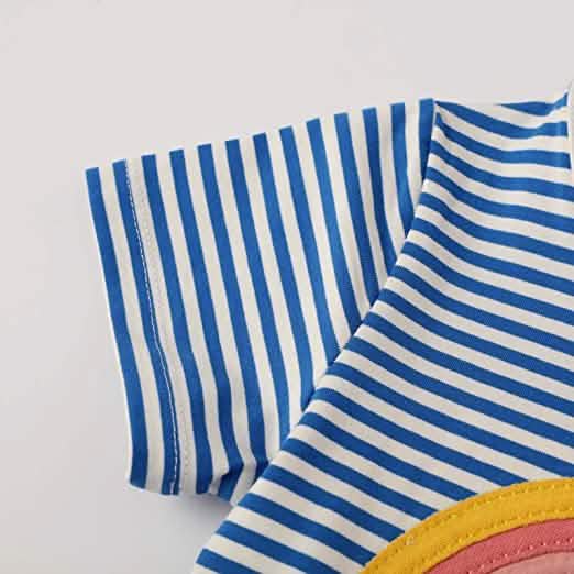 Girl's Cotton Casual Striped Jersey Dress Kids' Clothing - DailySale