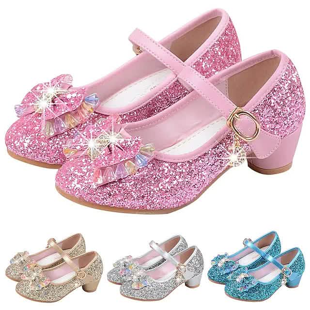 Girls'Heels Party Mary Jane Basic Pump Dress Crystal Bowknot Baby - DailySale