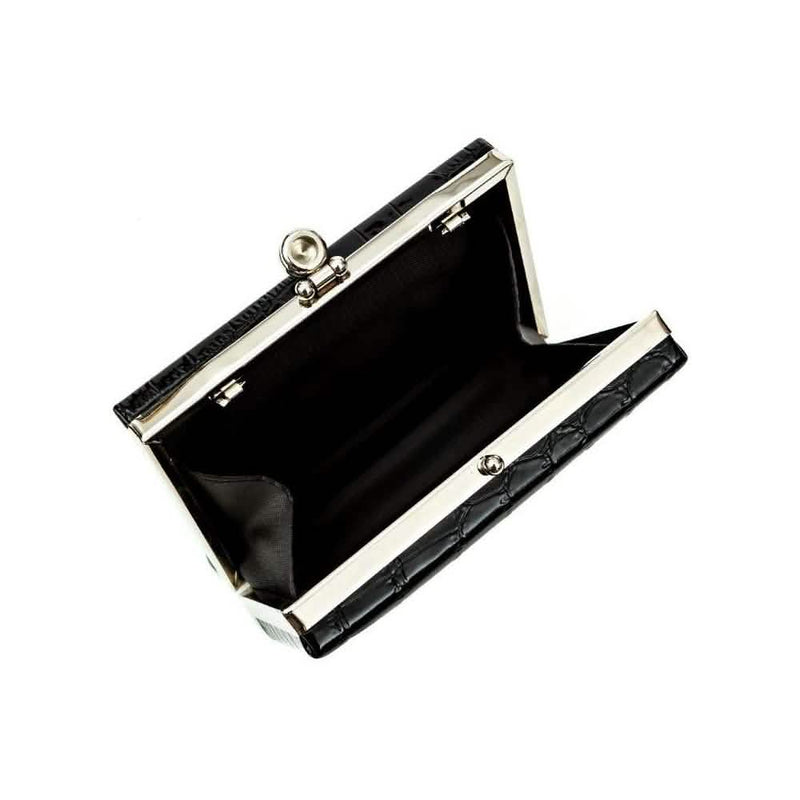 Glambag Shiny Exotic Croc Frame Clutch Bags & Travel - DailySale