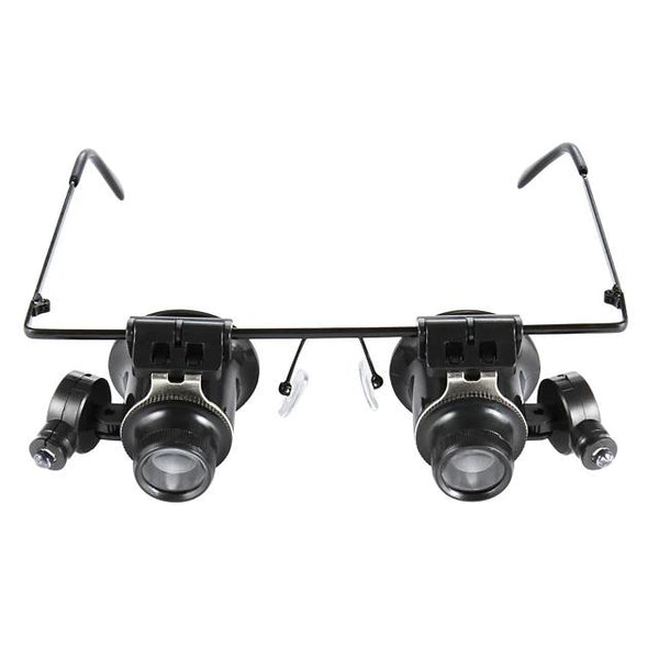 Front/top view of Type 20X Magnifier Glasses With White Led Light, available at Dailysale