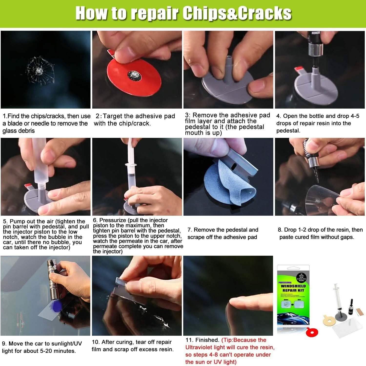 Gliston Geli Windshield Repair Kit Auto Accessories - DailySale