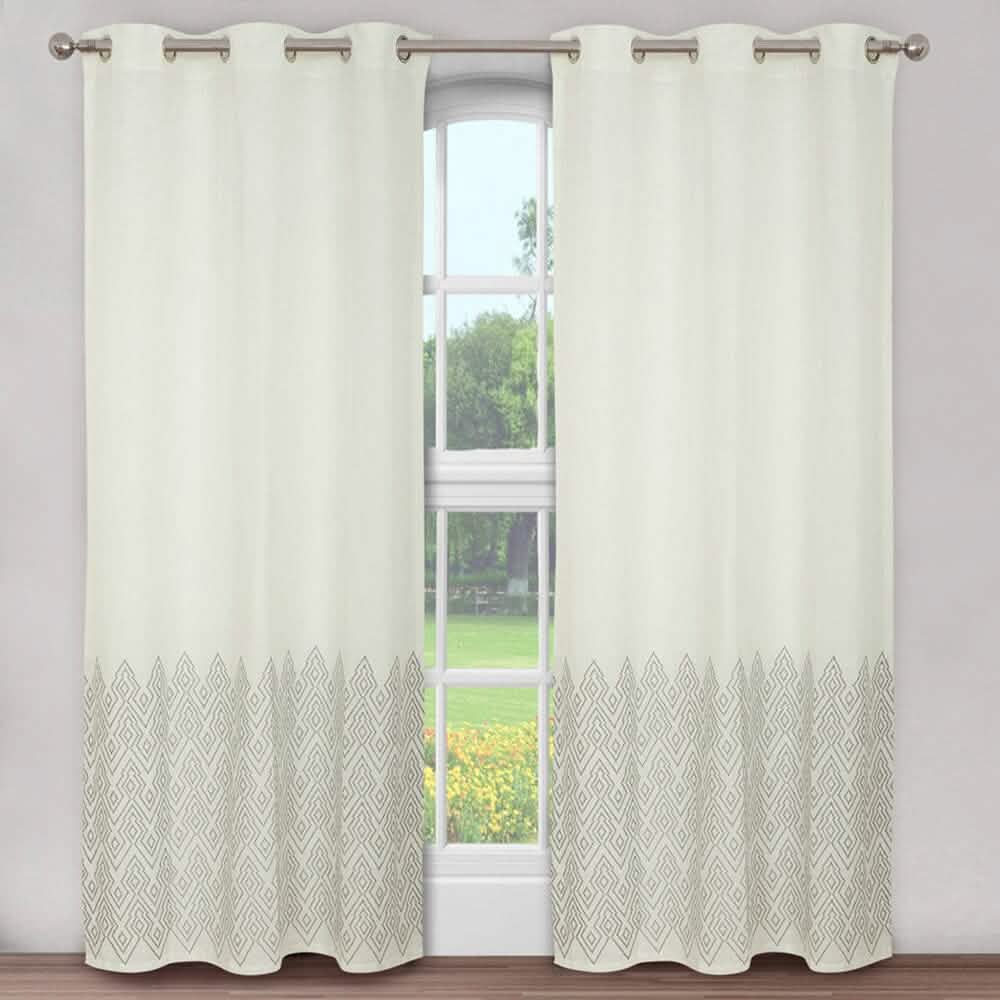 Global Mali Embroidered Window Panel Pair Furniture & Decor 84" - DailySale