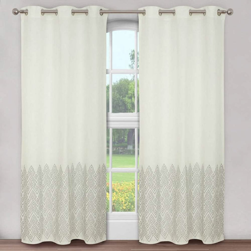 Global Mali Embroidered Window Panel Pair Furniture & Decor 84" - DailySale