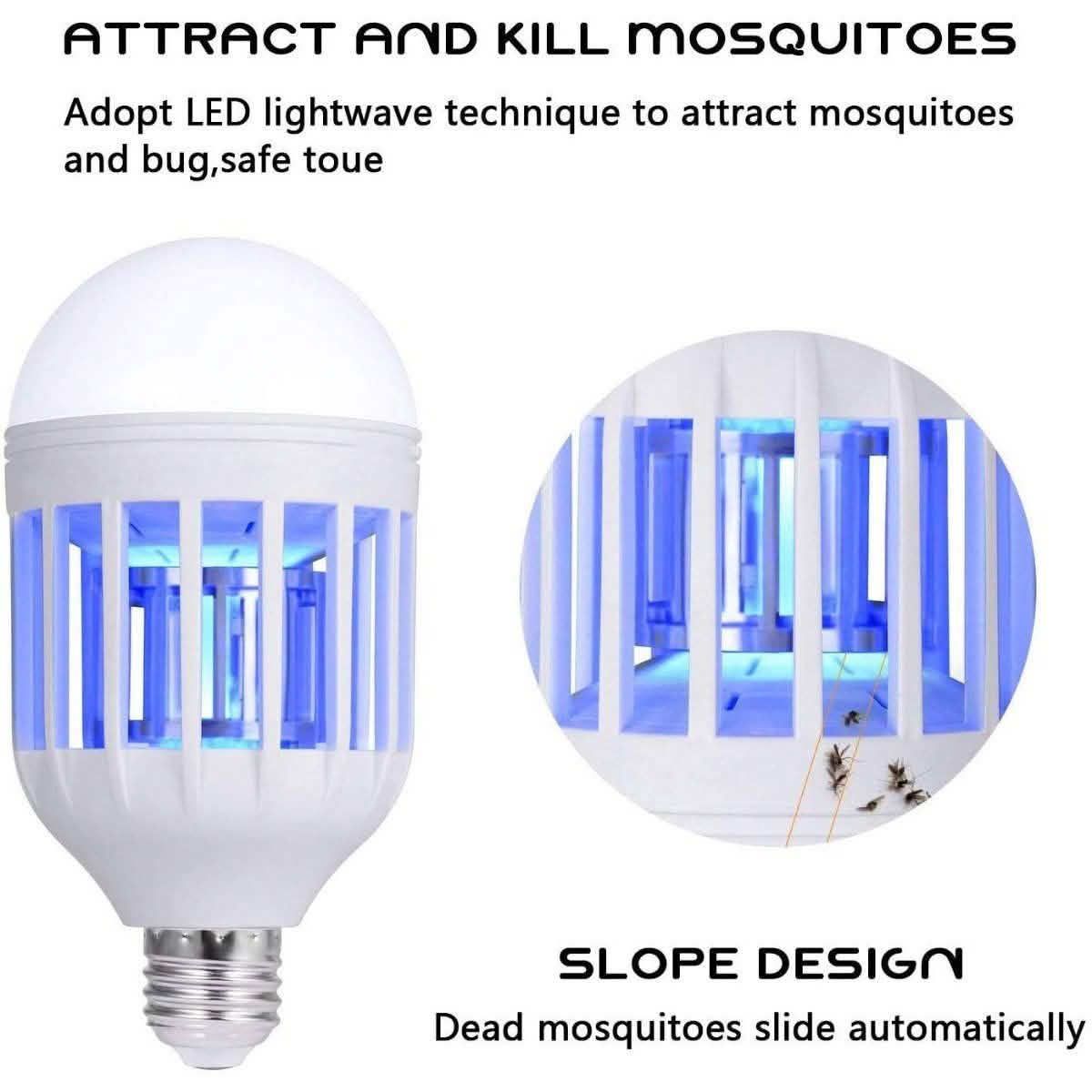 GLOUE 2-in-1 Bug Zapper and Mosquito Killer Lamp Home Lighting - DailySale