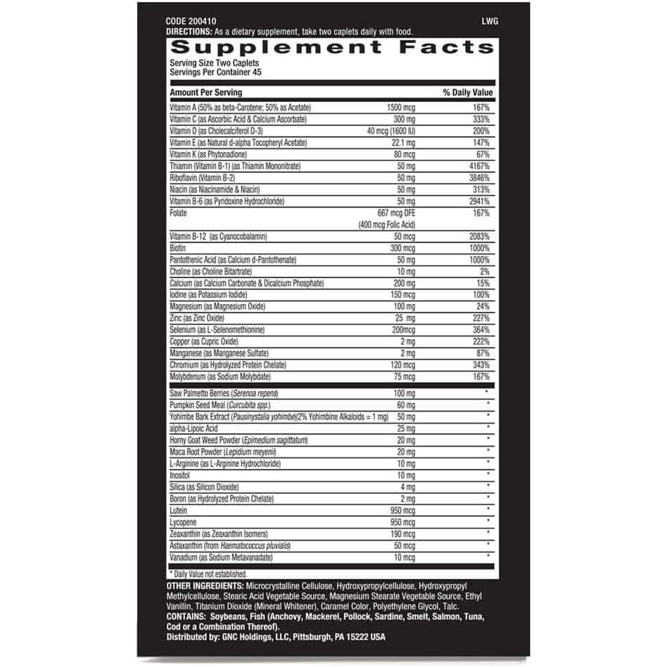 GNC Mega Men Prostate and Virility Supports Optimal Sexual Health and Prostate Health 90 Caplets Wellness - DailySale