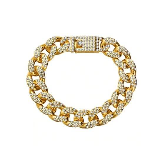 Gold Filled High Polish Finish Men's Bracelet Hip Hop Miami Cuban Link Bracelets Gold - DailySale