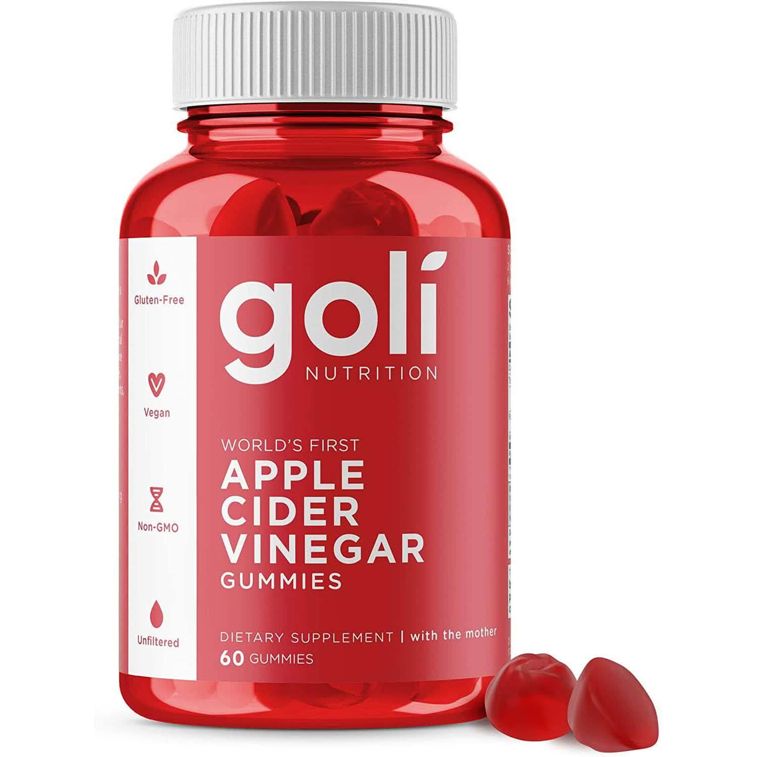 Goli Apple Cider Vinegar Gummy Vitamins by Goli Nutrition Wellness - DailySale