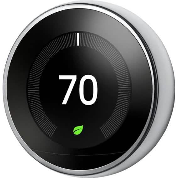 Google - Nest - Learning Thermostat (3rd Generation) Household Appliances Polished Steel - DailySale