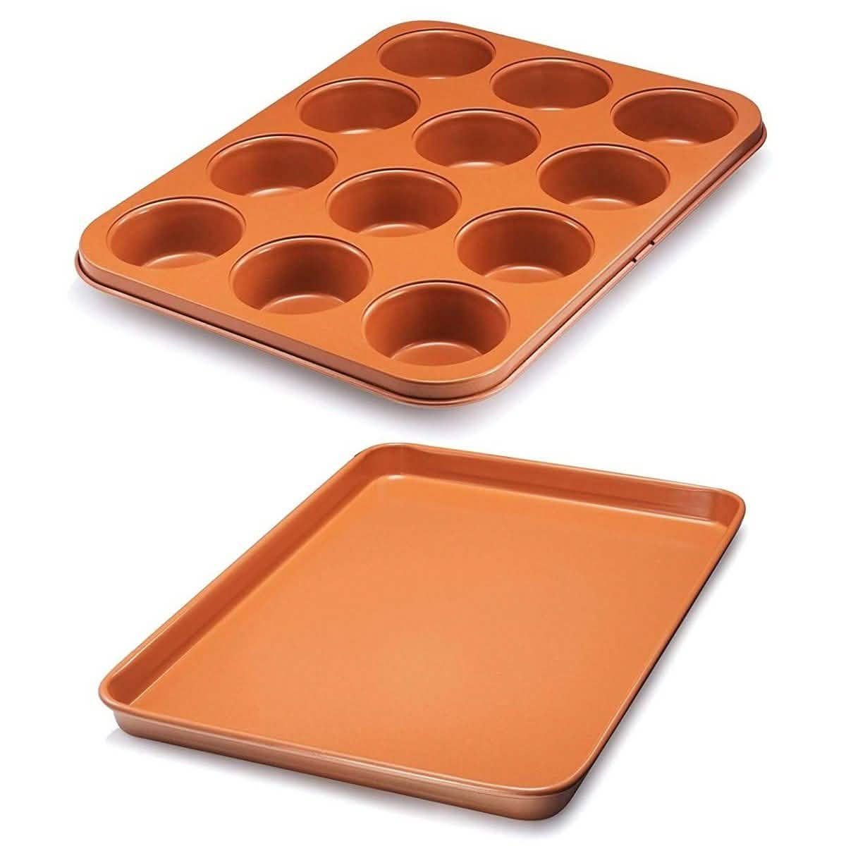 Gotham Steel Nonstick Baking Pan with Built-In Slicer Kitchen Essentials - DailySale