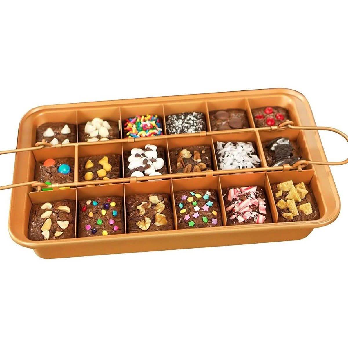 Gotham Steel Nonstick Baking Pan with Built-In Slicer Kitchen Essentials - DailySale