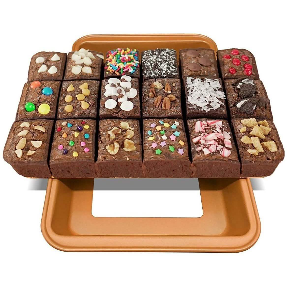 Gotham Steel Nonstick Baking Pan with Built-In Slicer Kitchen Essentials - DailySale