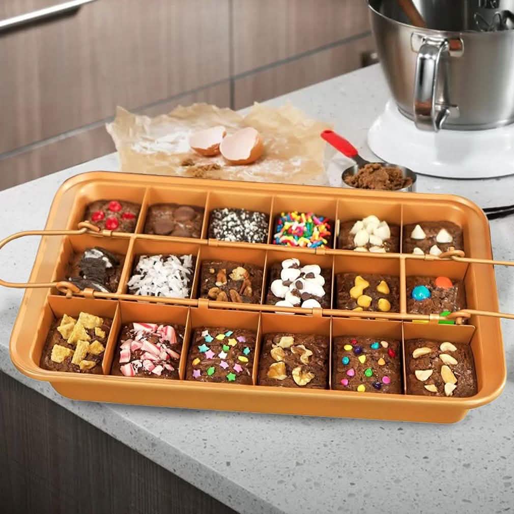 Gotham Steel Nonstick Baking Pan with Built-In Slicer Kitchen Essentials - DailySale