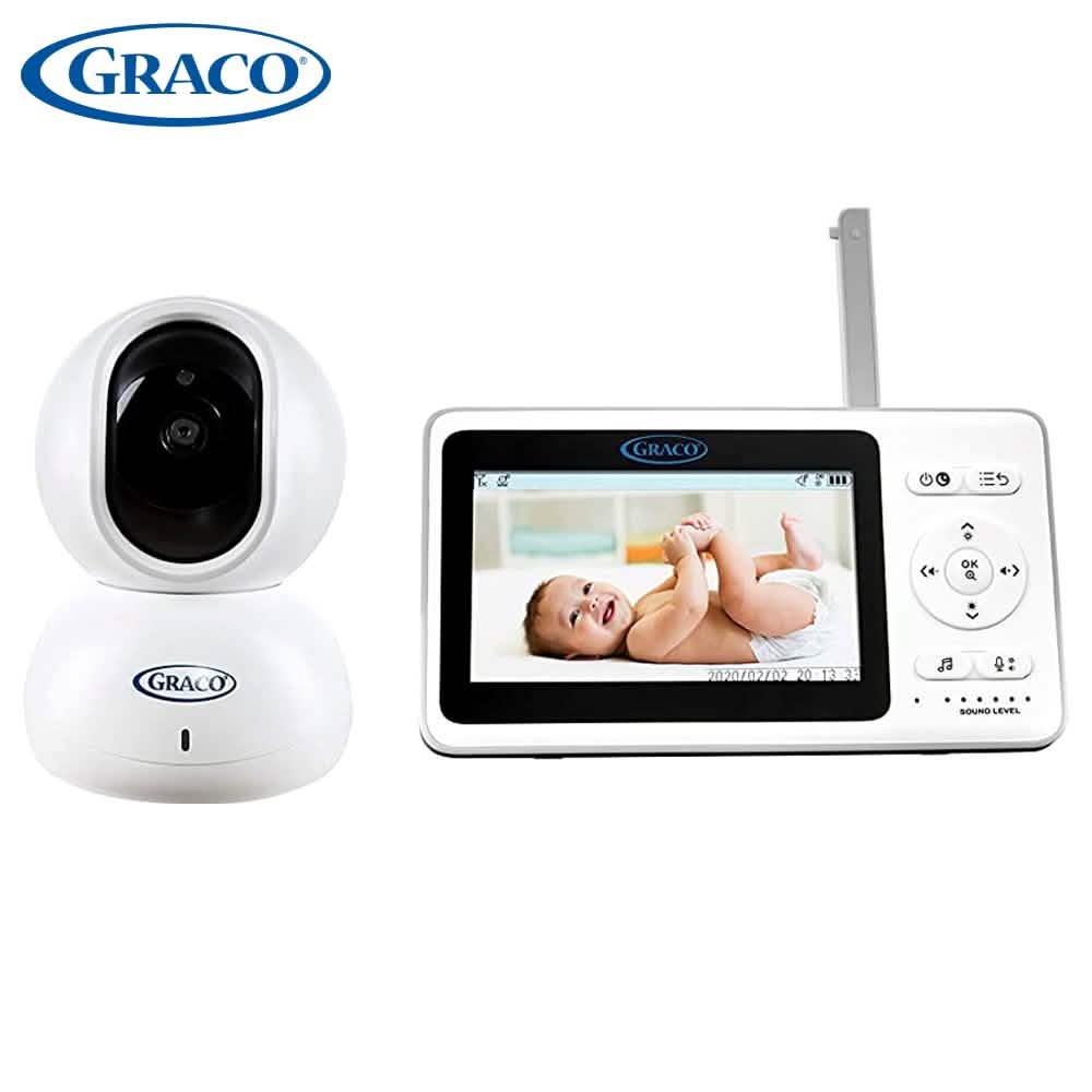 Graco® Baby Monitor with LED Screen in White Cameras & Surveillance - DailySale
