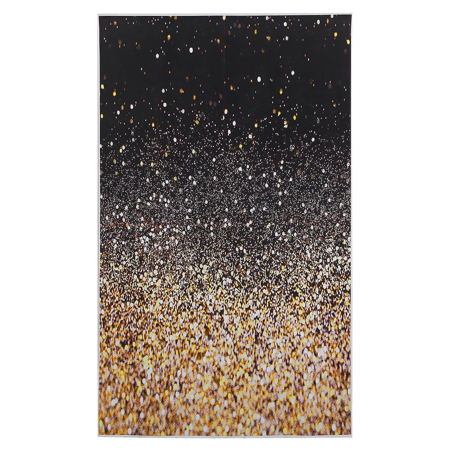Gradual Glitter Black Gold Bokeh Spots Photography Background Everything Else - DailySale