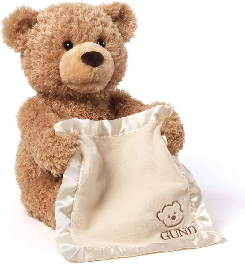 GUND Peek-A-Boo 11.5" Teddy Bear Animated Stuffed Animal Plush Toys & Games - DailySale