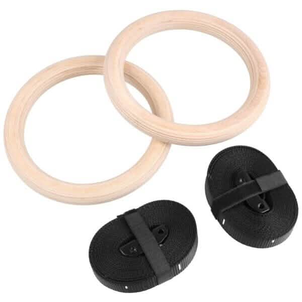 Gymnastic Wood Rings Fitness - DailySale