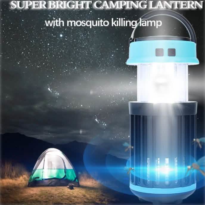 Hakol Outdoor Solar Powered LED Rechargeable Mosquito Zapper Lantern Sports & Outdoors - DailySale