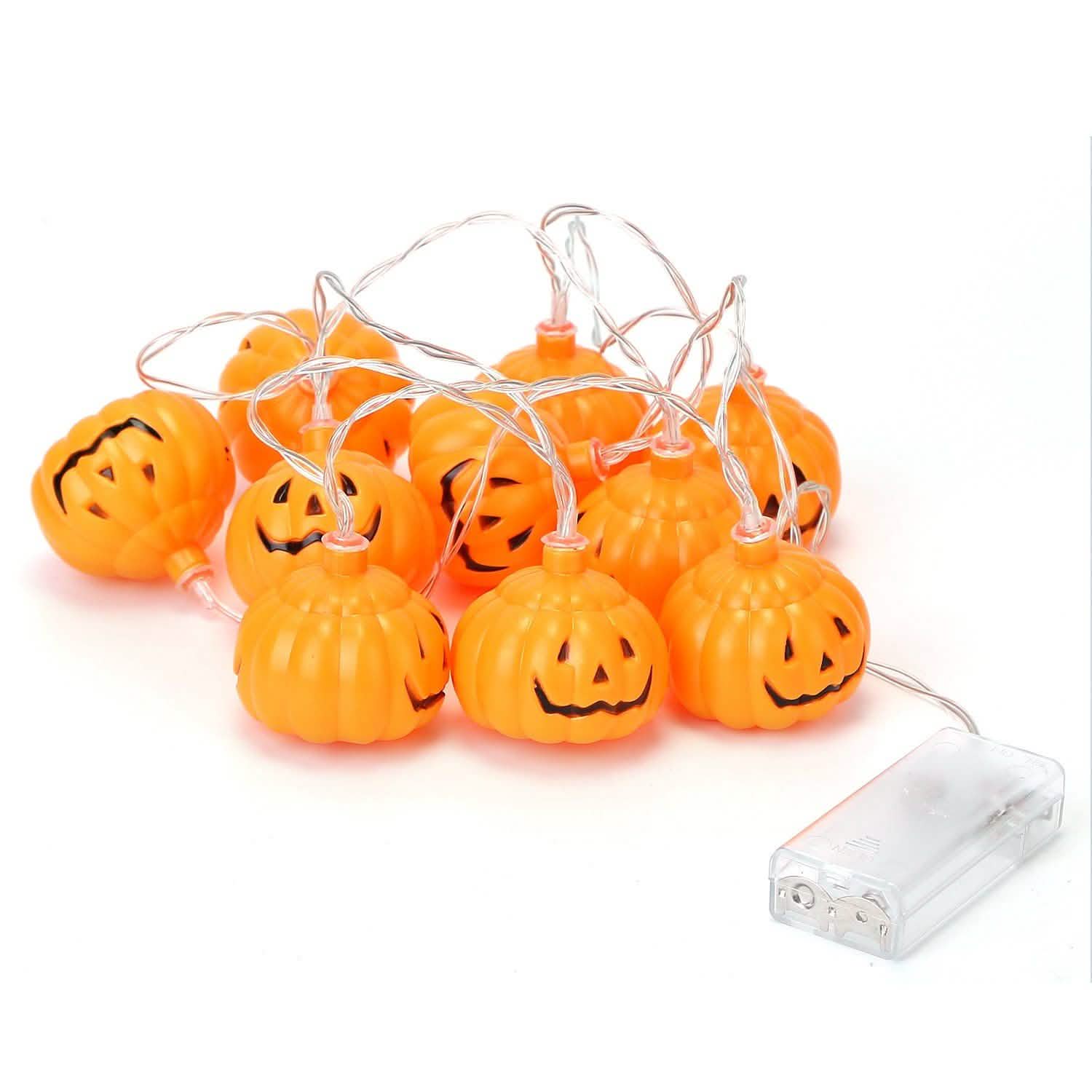 Halloween String Light Pumpkin LED Lamps Battery Powered Indoor Lighting - DailySale