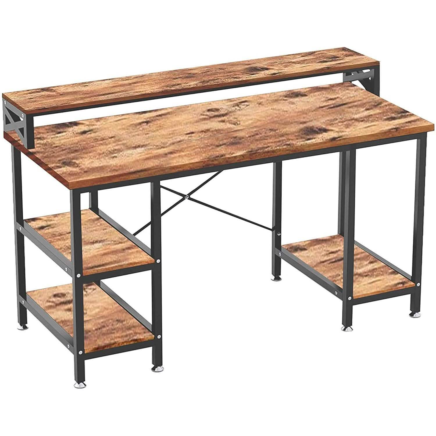 Halter 50-Inch Modern Office Desk with Storage Computer Accessories - DailySale