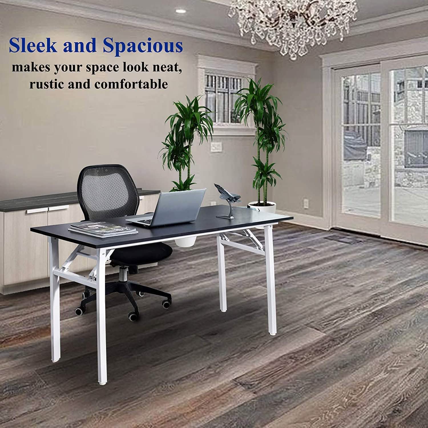 Halter Folding Table Computer Desk Computer Accessories - DailySale