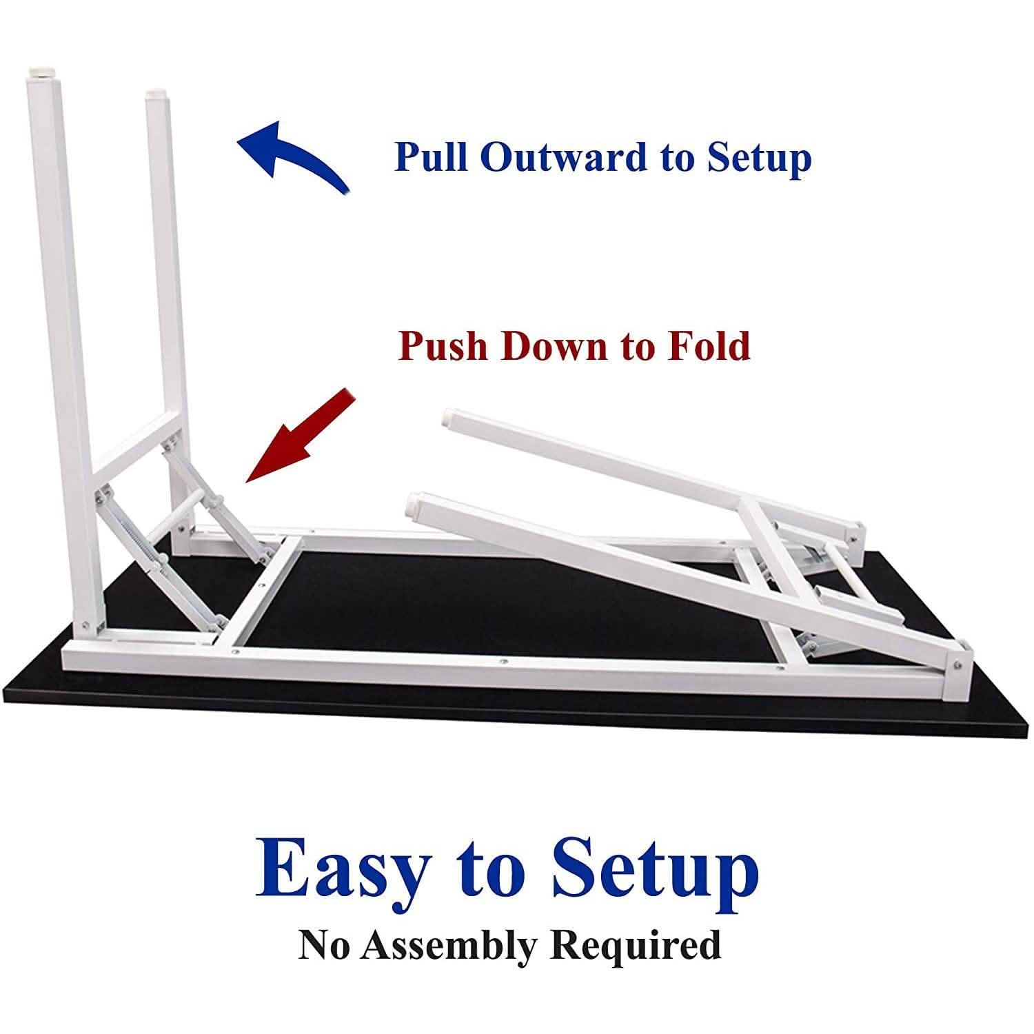 Halter Folding Table Computer Desk Computer Accessories - DailySale