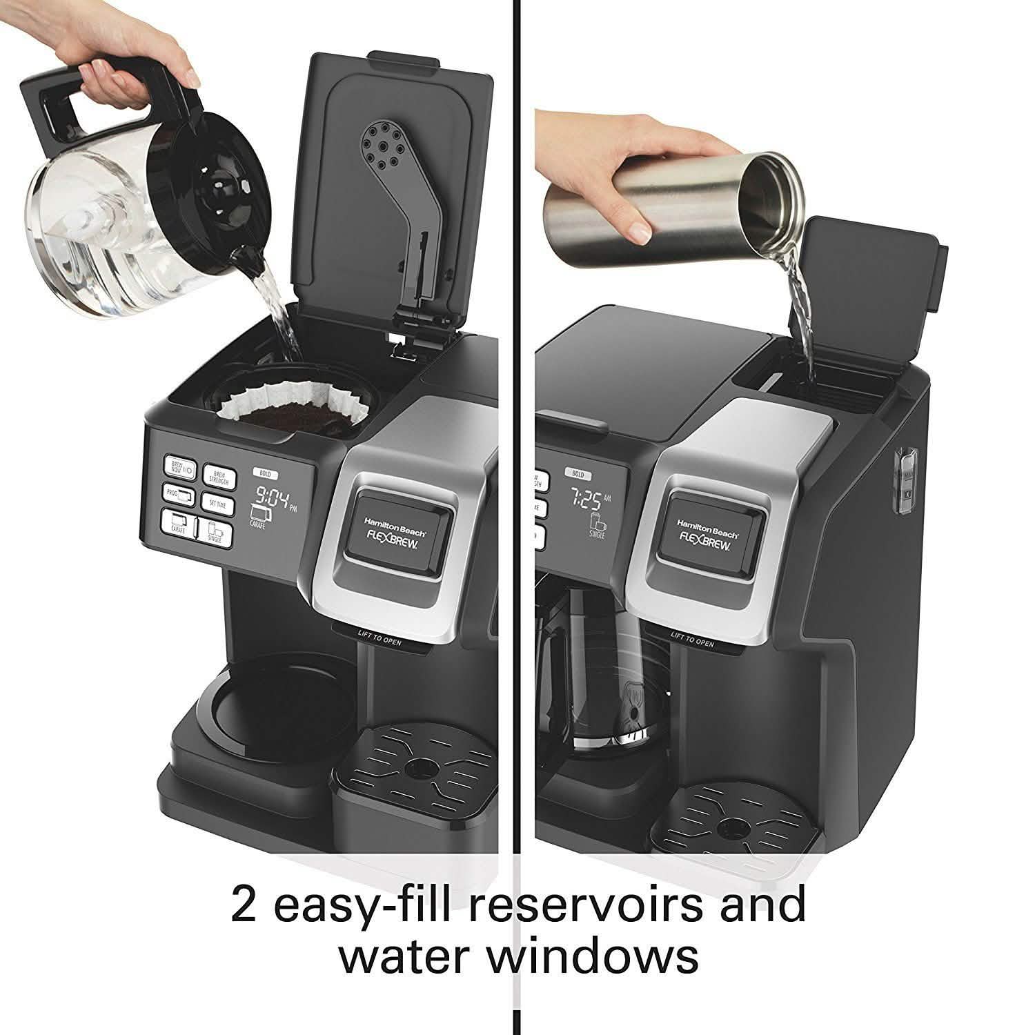 Hamilton Beach 49976 FlexBrew 2-Way Brewer Programmable Coffee Maker Kitchen Essentials - DailySale