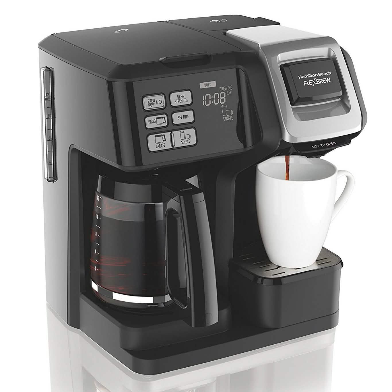 Hamilton Beach 49976 FlexBrew 2-Way Brewer Programmable Coffee Maker Kitchen Essentials - DailySale