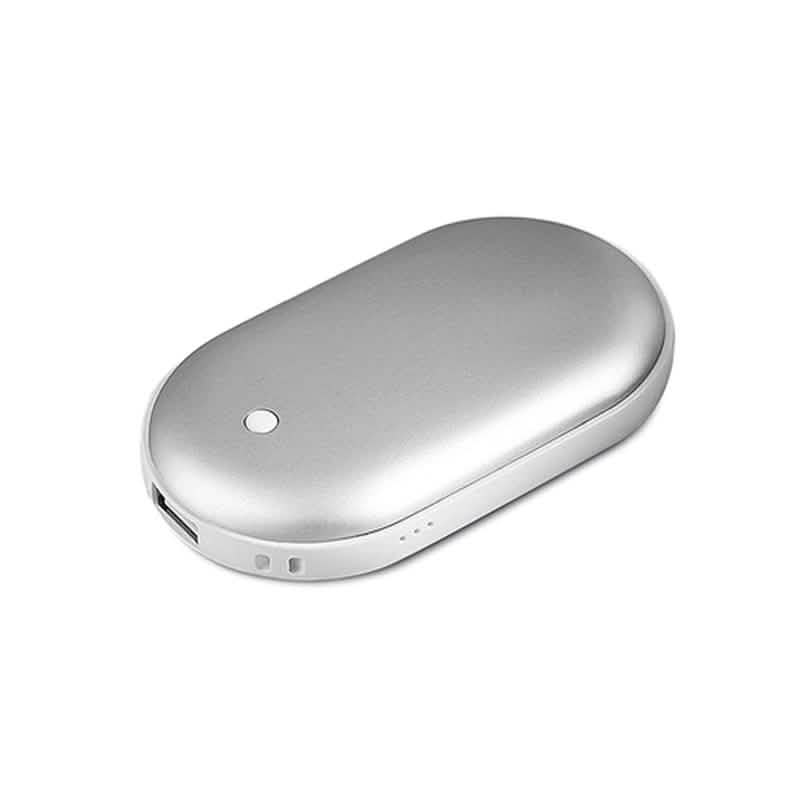 Hand Warmer with Mobile Power Bank Mobile Accessories Silver - DailySale