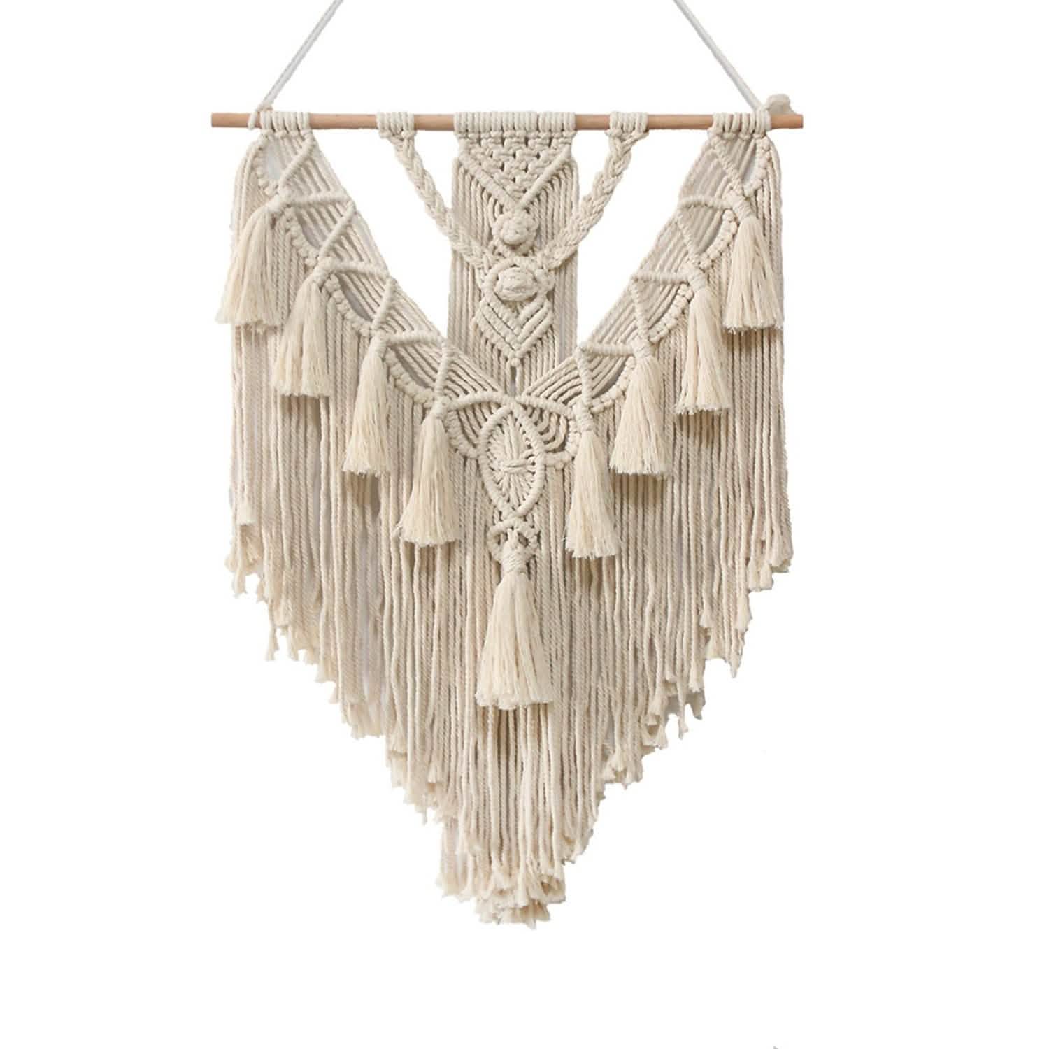 Hand Woven Lace Wall Hanging Bohemian Boho Art Decor Furniture & Decor - DailySale