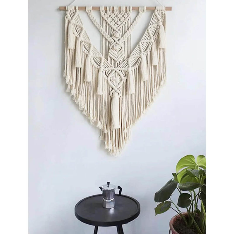 Hand Woven Lace Wall Hanging Bohemian Boho Art Decor Furniture & Decor - DailySale