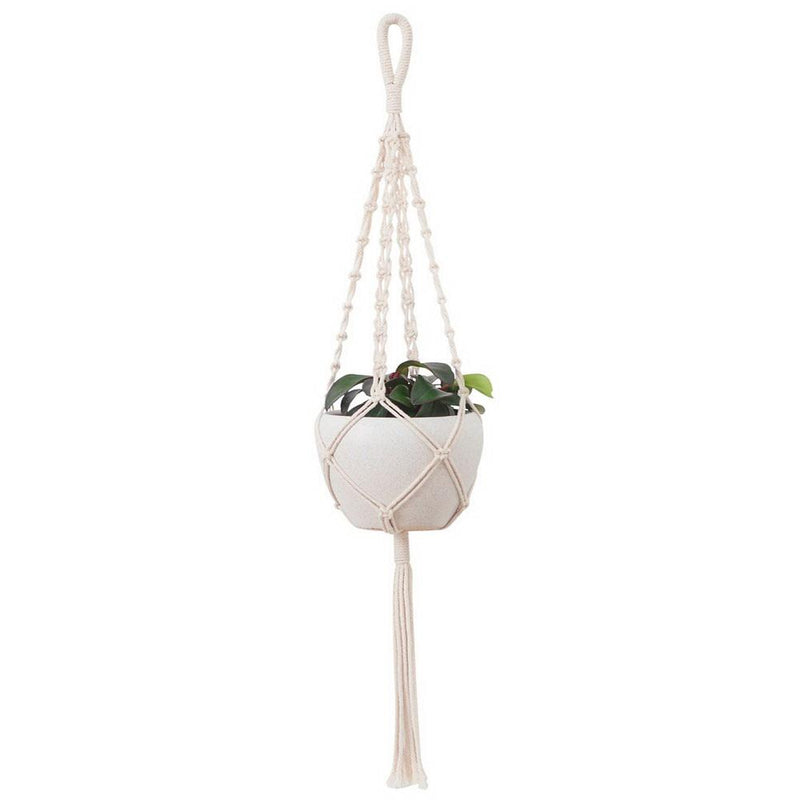 Hand Woven Macrame Tapestry Plant Hanger Holder Furniture & Decor A - DailySale