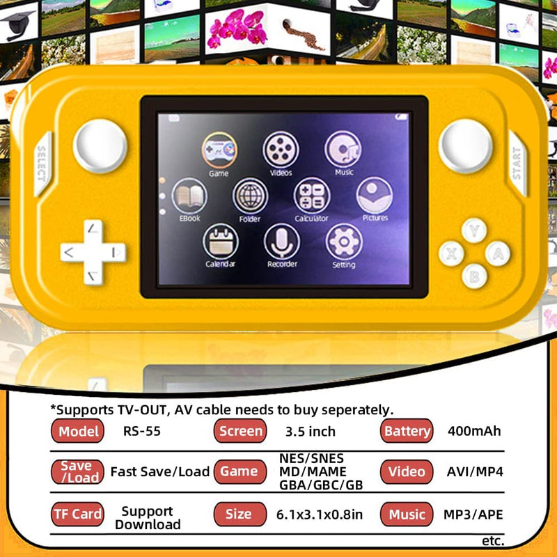 Handheld Game Console 3.5inch Mini Retro Gaming Player Toys & Games - DailySale