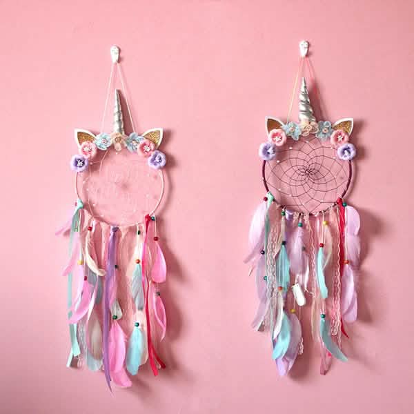 Handmade Feather Dream Catcher Wall Hanging Decoration Furniture & Decor - DailySale