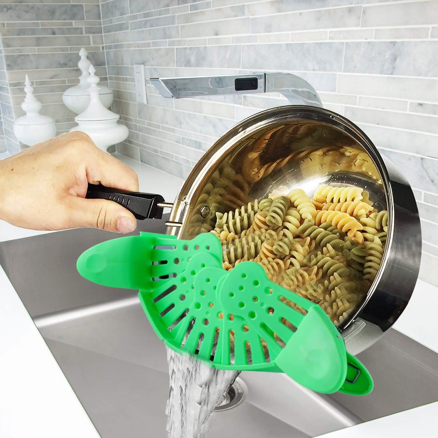 Hands-Free Easy Clip On Strainer Kitchen & Dining - DailySale