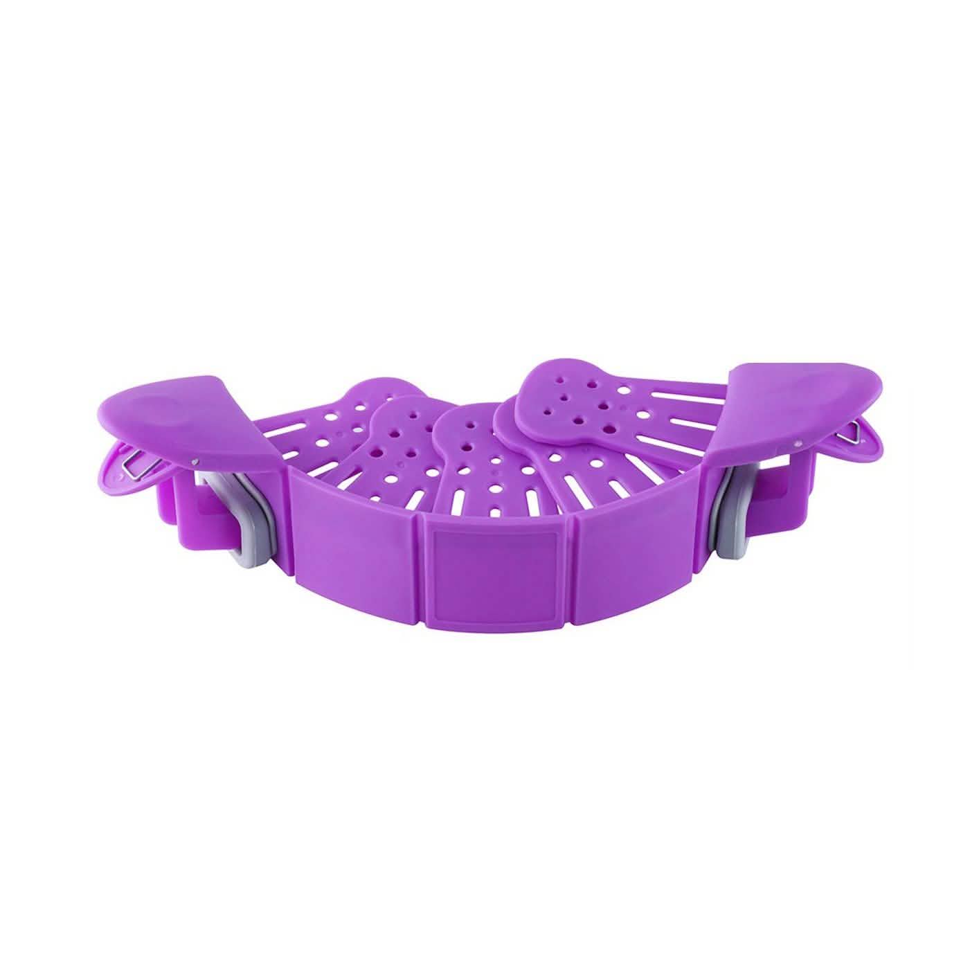 Hands-Free Easy Clip On Strainer Kitchen & Dining Purple - DailySale