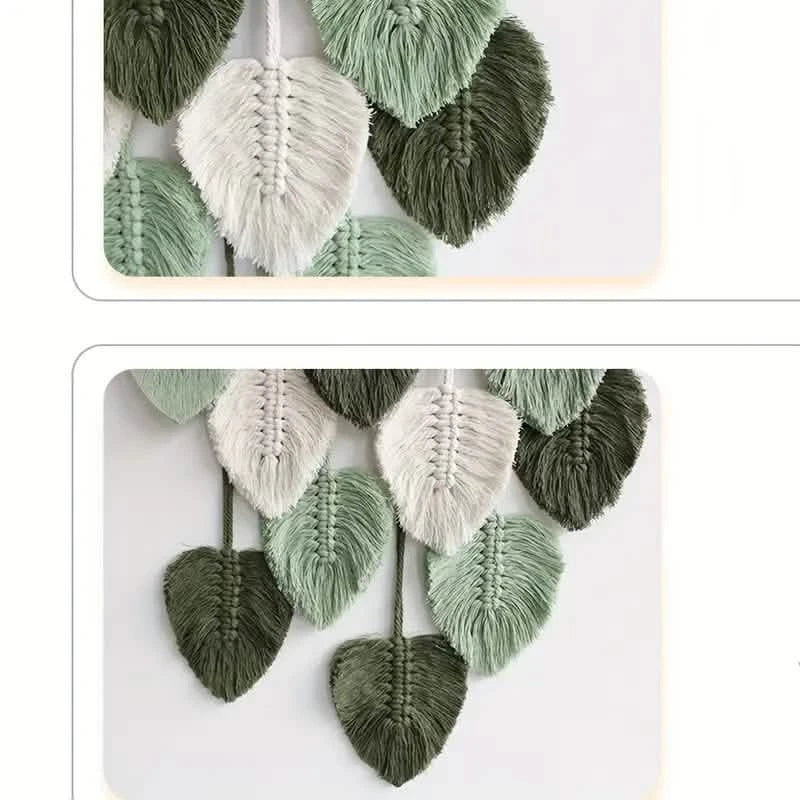 Handwoven Cotton Rope Leaf Tapestry Furniture & Decor - DailySale