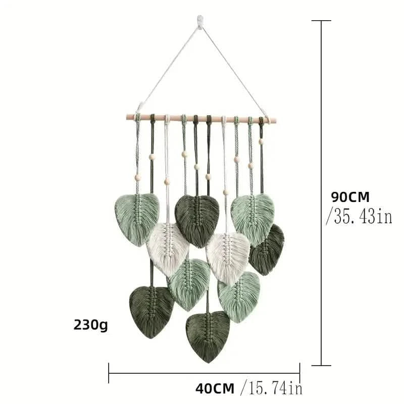Handwoven Cotton Rope Leaf Tapestry Furniture & Decor - DailySale