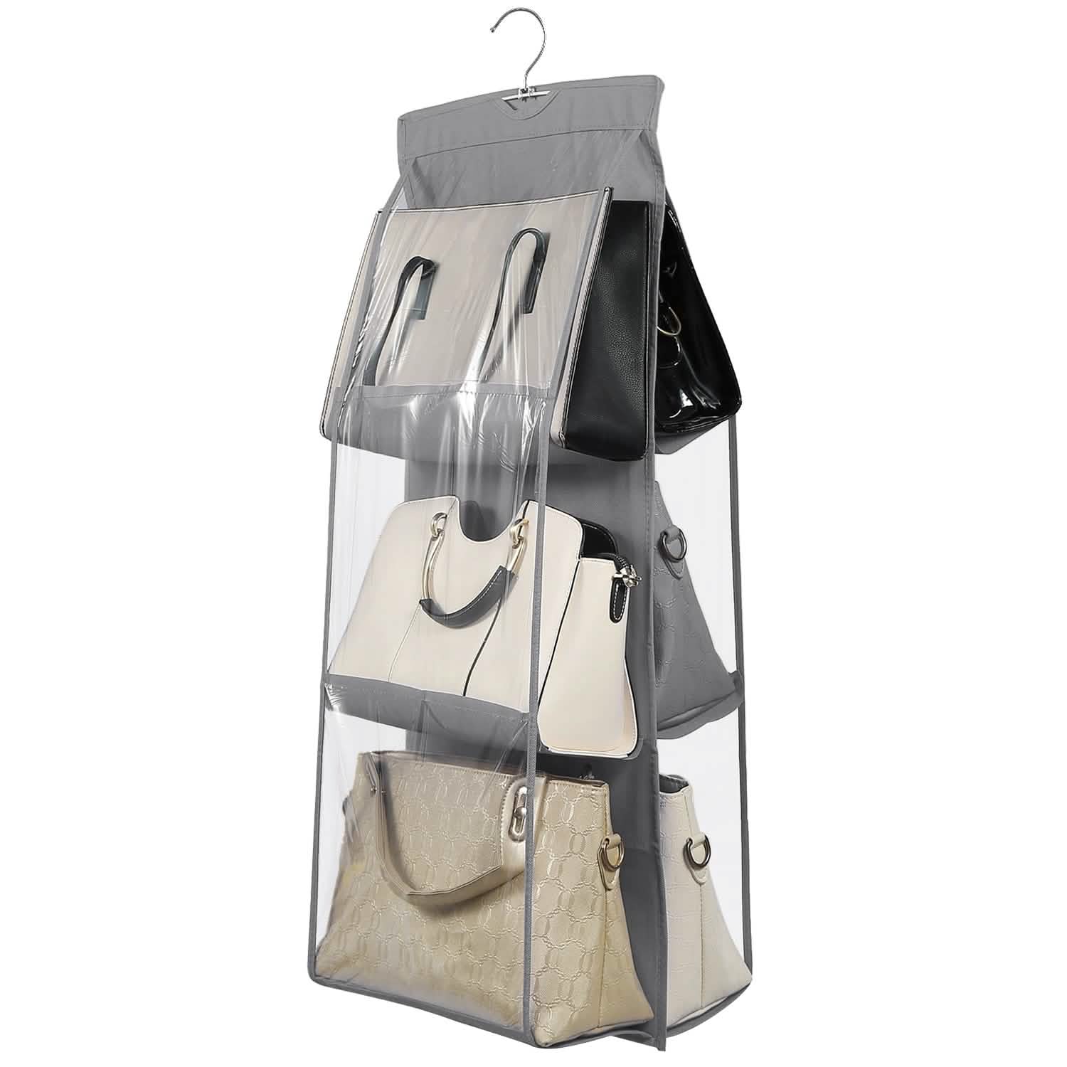Hanging HandBag Organizer with 6 Pockets Closet Purse Storage Closet & Storage - DailySale