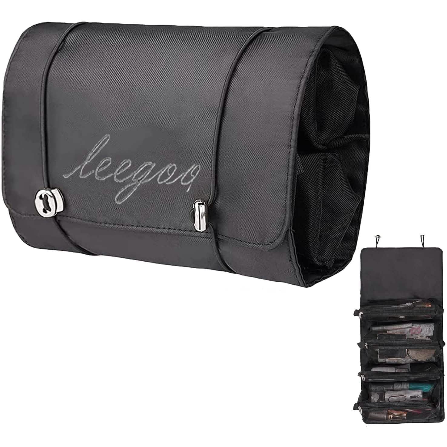 hang up travel makeup bag Hanging Roll-Up Makeup Bag