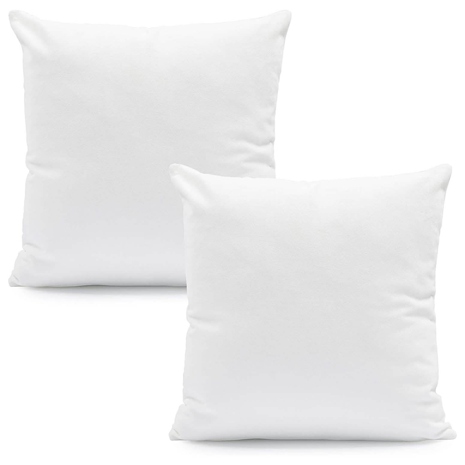 Hannah Linen Hypoallergenic Throw Pillows - White Bed & Bath 2-Pack - DailySale
