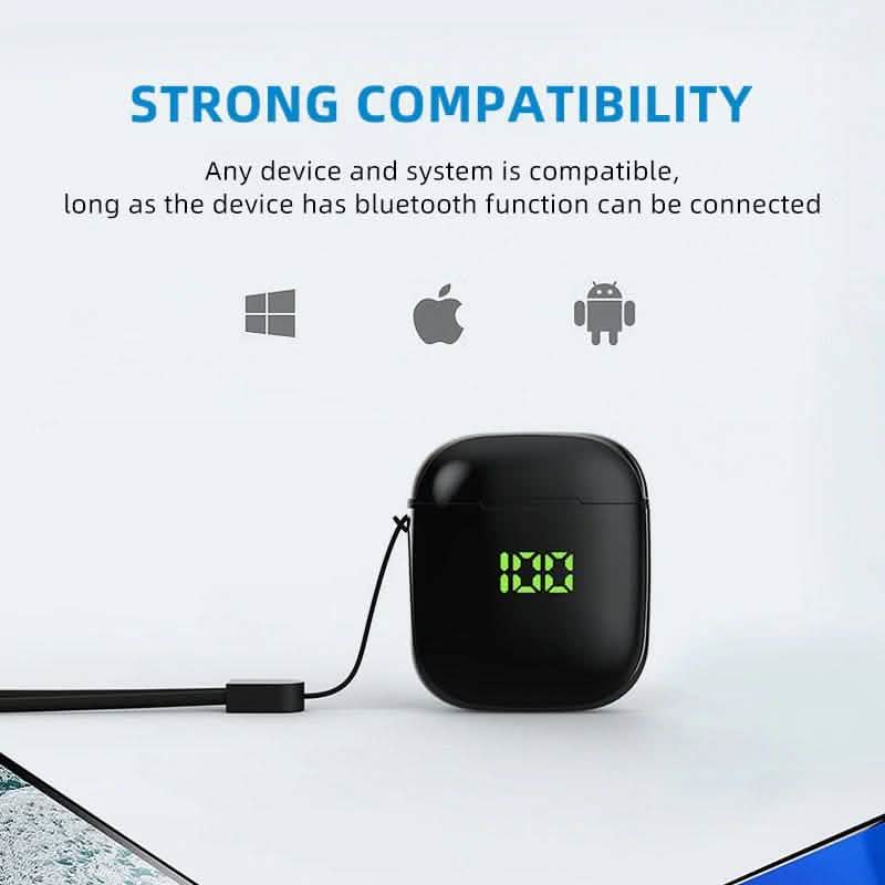 Hantoper Bluetooth Earphones TWS 5.0 Wireless Earbuds Headphones & Speakers - DailySale