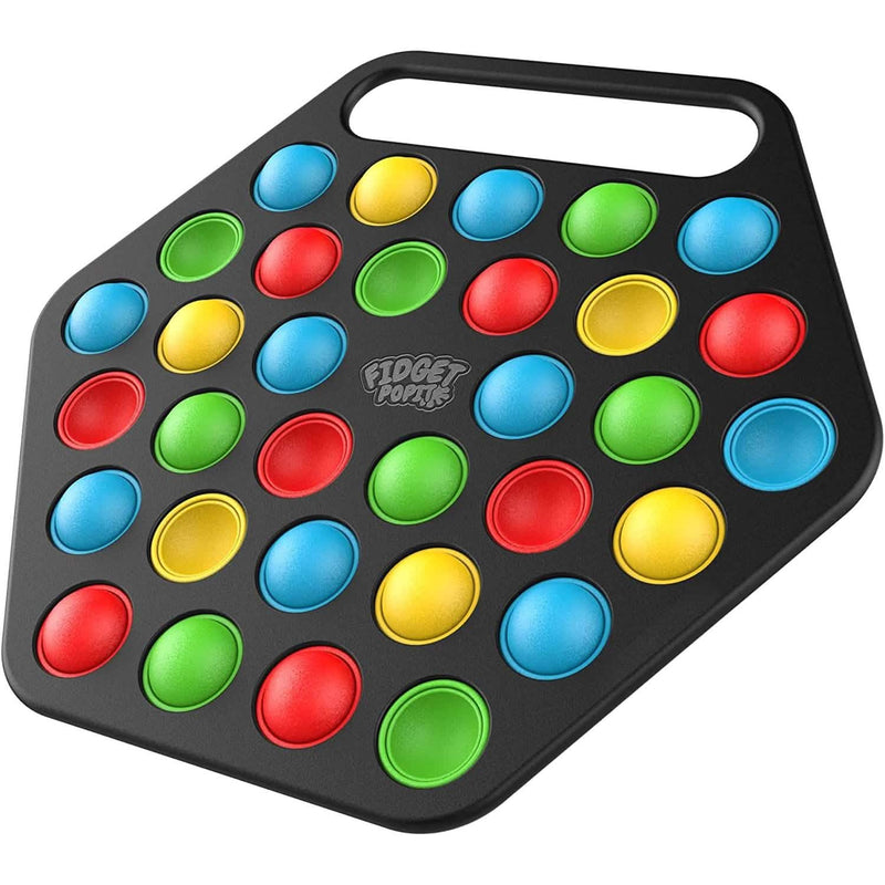 Hard Shell Pop it Fidget Toy Board with Carrying Handle for Adults & Kids Toys & Games - DailySale