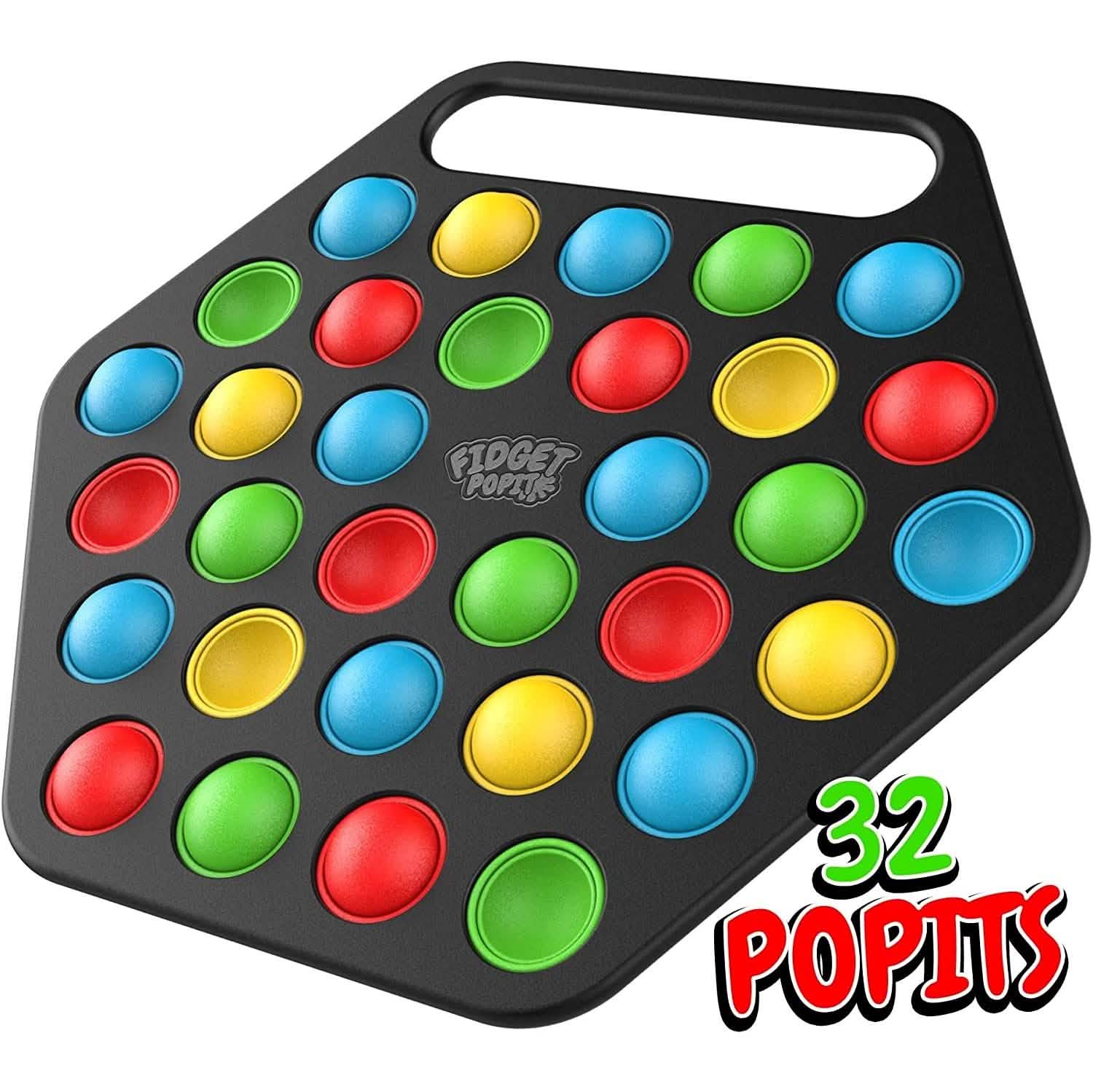 Hard Shell Pop it Fidget Toy Board with Carrying Handle for Adults & Kids Toys & Games - DailySale