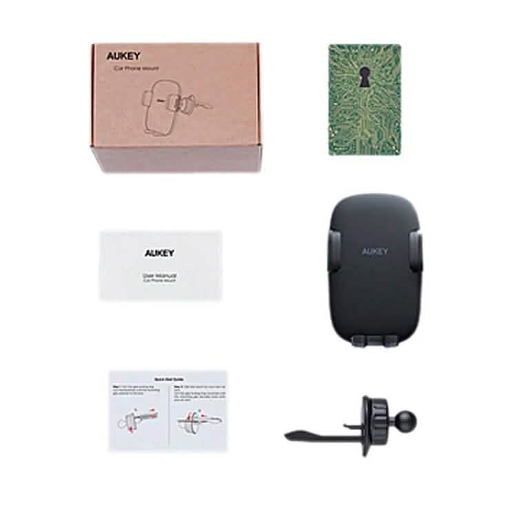 HD-C58 Car Phone Holder with Stronger Vent Clip Hands, Aura Black Automotive - DailySale