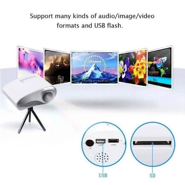 HD LED Projector Mini 3D Home Theater Cinema TV & Video - DailySale