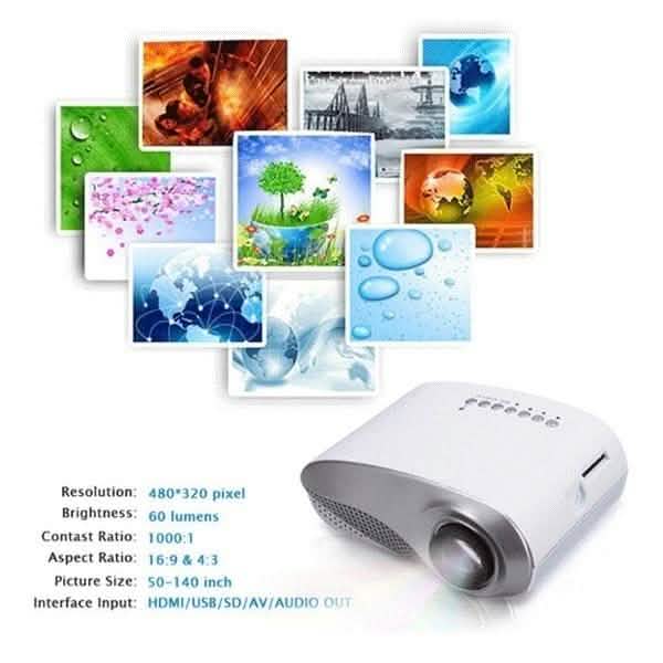 HD LED Projector Mini 3D Home Theater Cinema TV & Video - DailySale