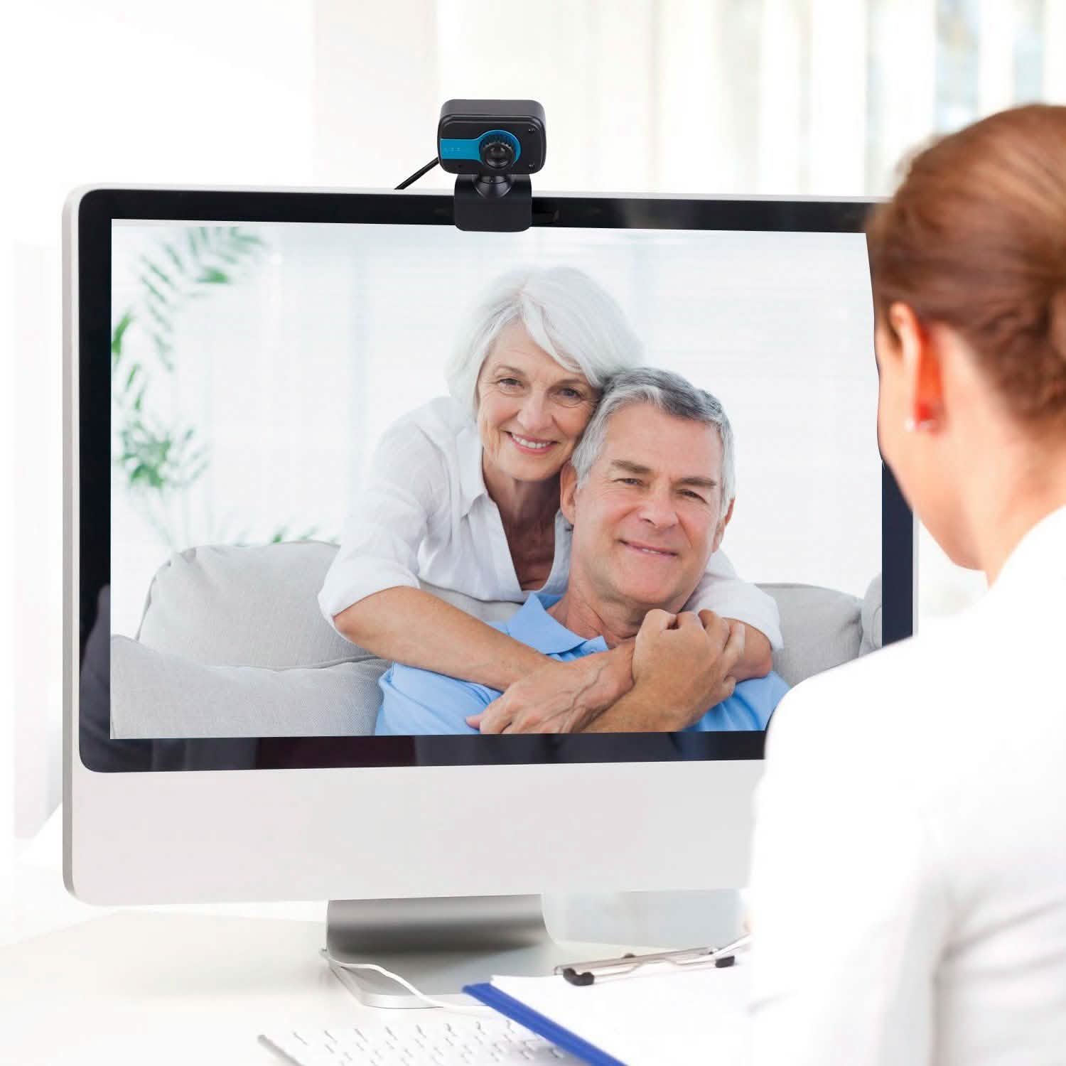 HD Webcam USB PC with Microphone Rotatable Clip Cameras & Surveillance - DailySale