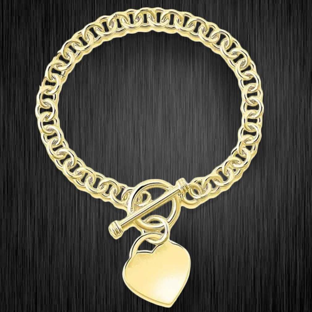 Heart Charm Bracelet - Assorted Colors Jewelry - DailySale