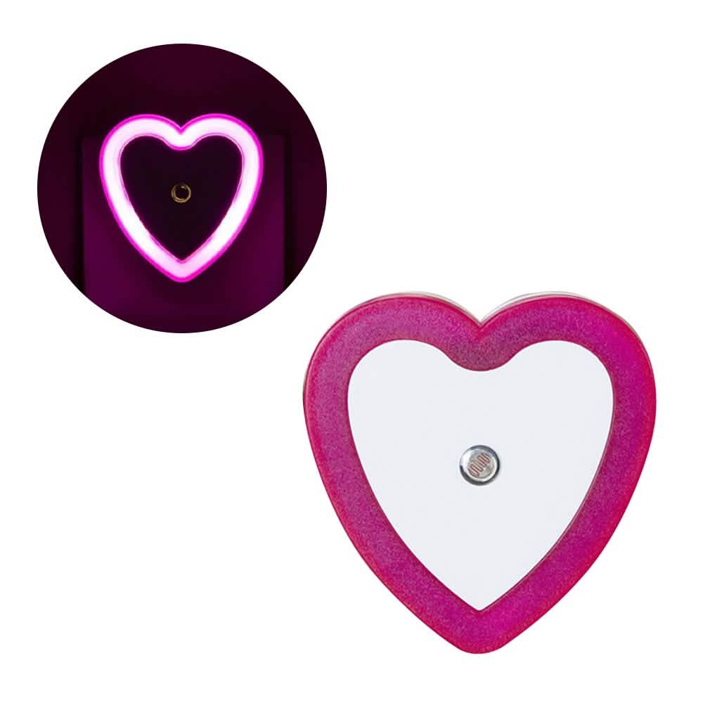 Heart Shaped LED Night Light Indoor Lighting Fuchsia - DailySale